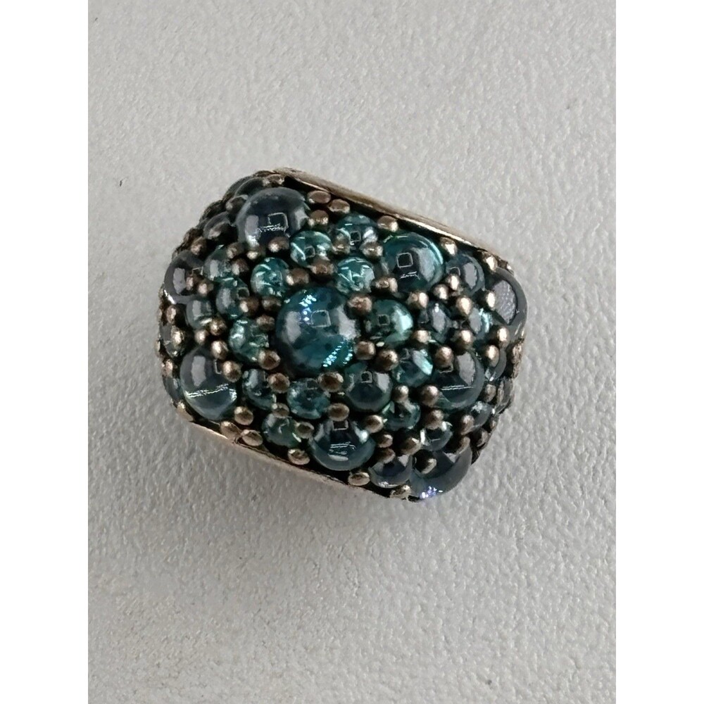 NEW RETIRED AUTHENTIC Pandora Shimmering Droplets Teal 791755MCZ